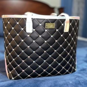Very Good Used Condition Betsy Johnson quilted Rainbow Tote 👜